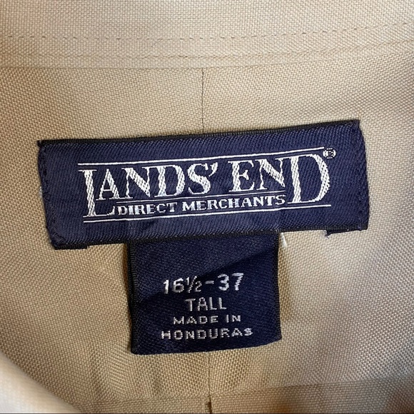Men’s Land’s End Dress Shirt 16 1/2 37 Tall - Picture 2 of 4